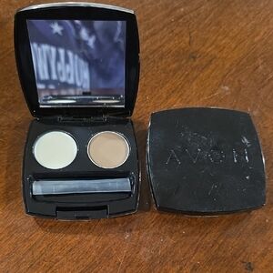 (J52) 2 Avon Eye Shadow Duo - Cream and Brown
